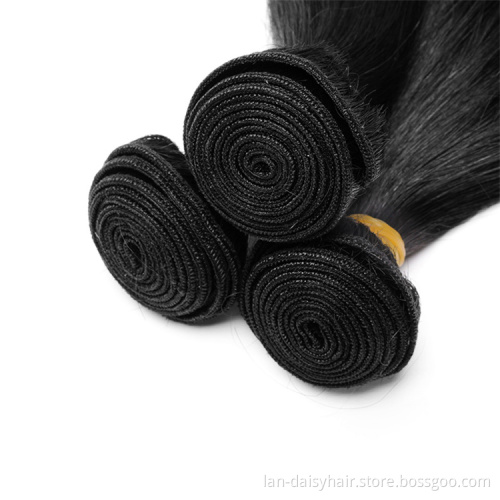 LAN DAISY No Shedding No Tangle 100% Real Human Hair Bundles Silky Straight Wave Hair